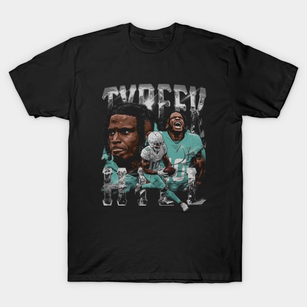 Tyreek Hill Miami Vintage T-Shirt by danlintonpro